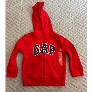 GAP Kids Bright Red Zip-Up Hoodie